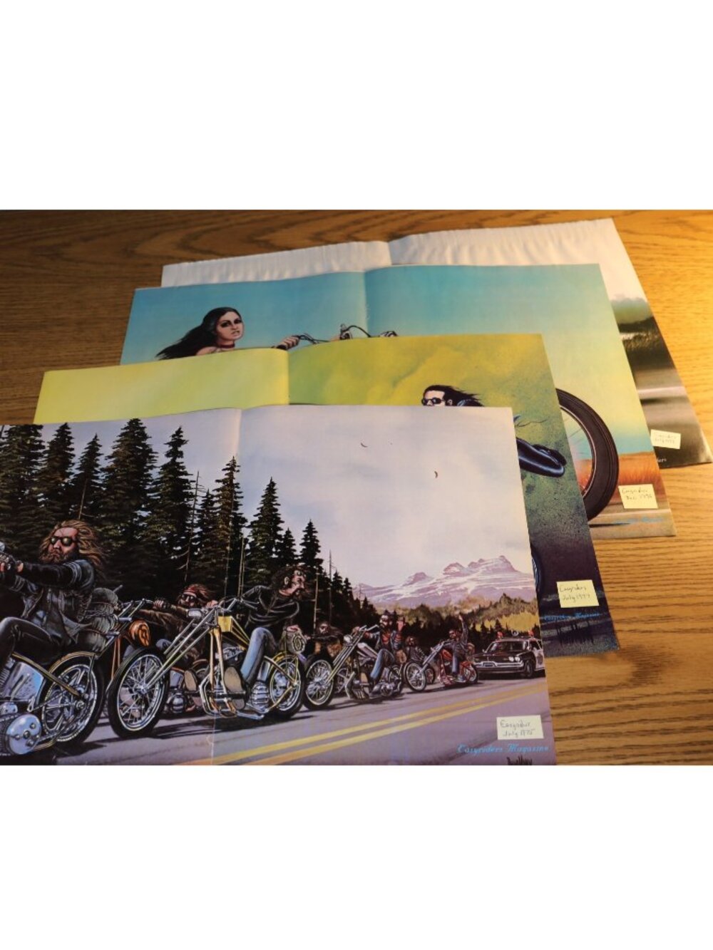 Easyriders Magazine Lot of 5 - 1979 25th Anniv 1996 Reprint #1 David Mann Biker - Picture 6 of 6
